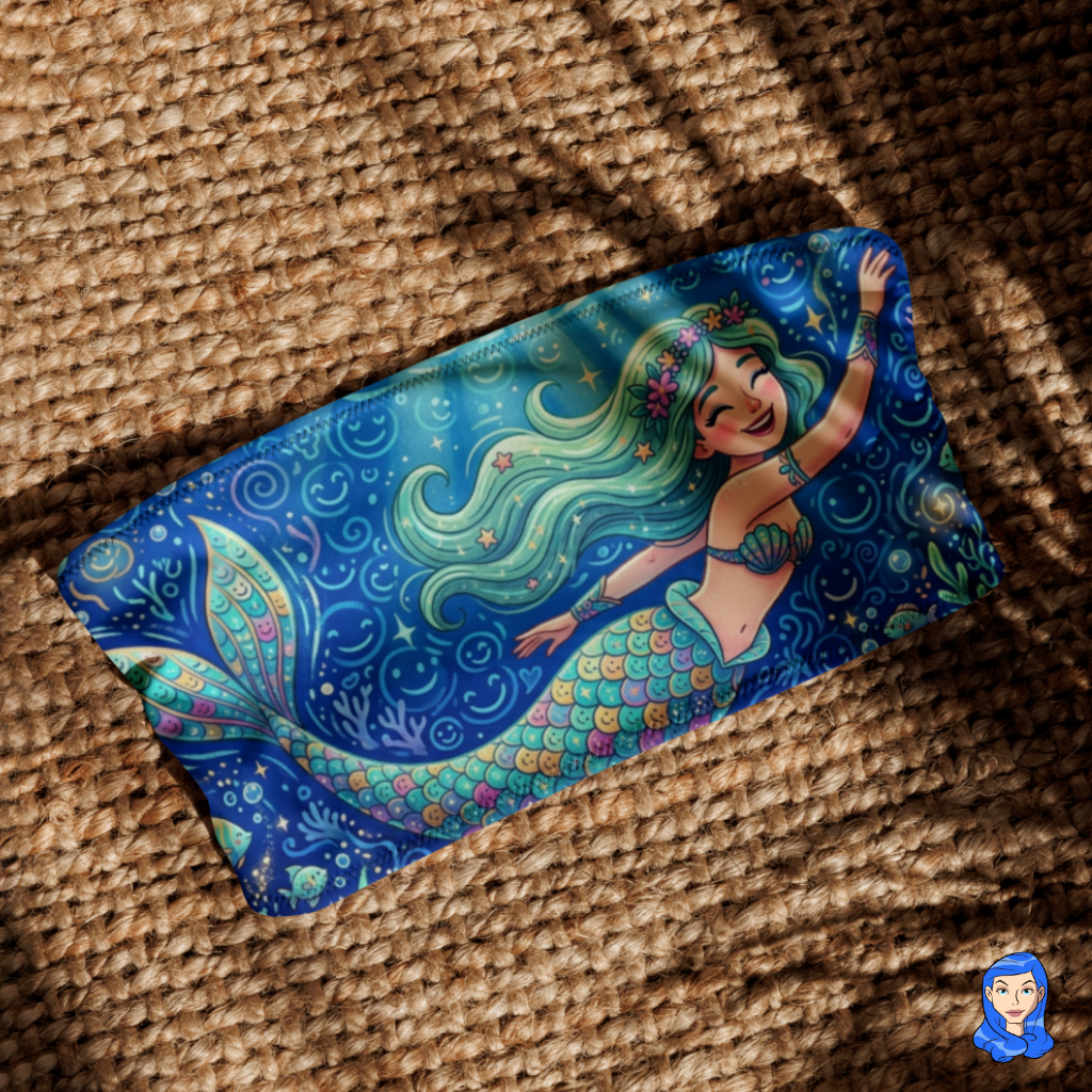 Blue Mermaid Bandeau Bikini Top - Image 5